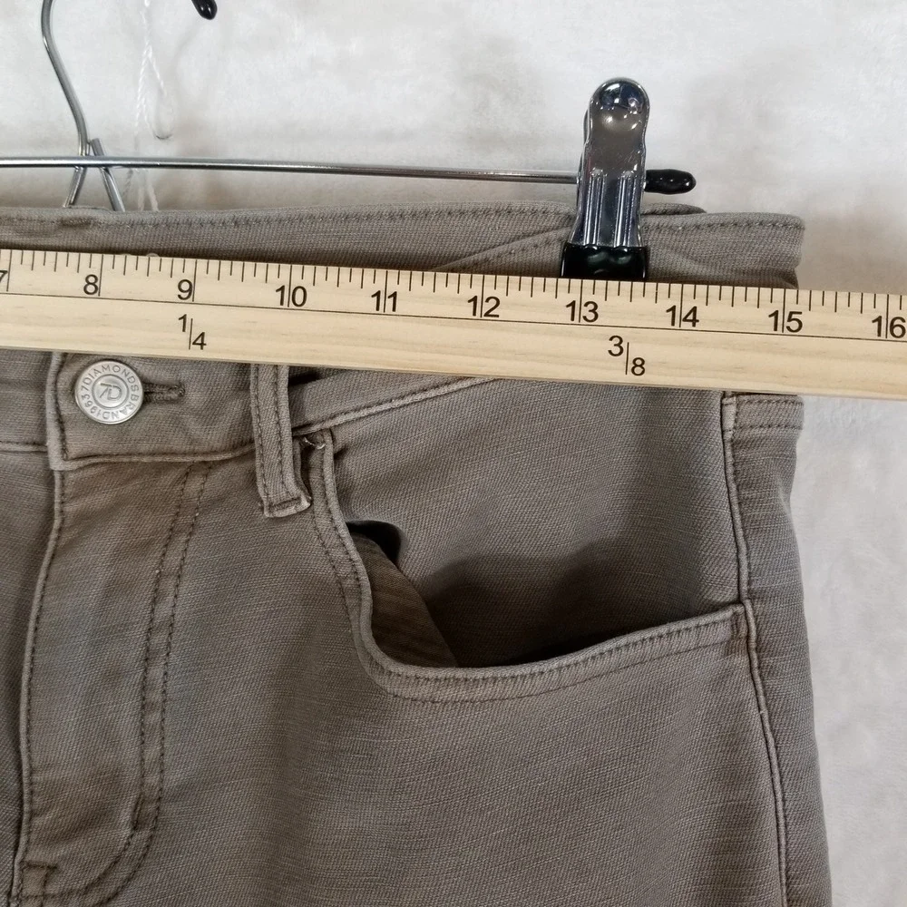 7 Diamonds Generation 5-Pocket Pants Mens 30x32 Olive Khaki Slim Stretch